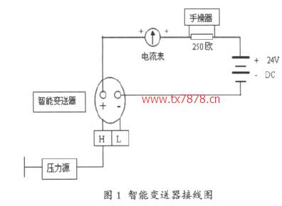 智能變送器的接線圖
